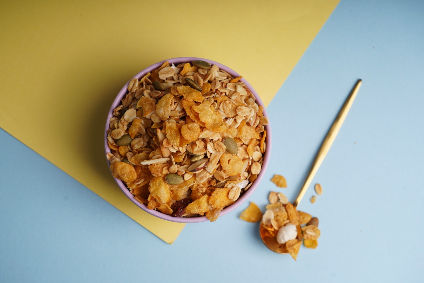 Healthy Homemade Muesli | Muesli Recipe 
| Toasted Jaggery Sweetened Muesli | No Artificial Sugar | Low Calorie, gift healthy, nuts seeds and cornflakes muesli, cornflakes nutty mix