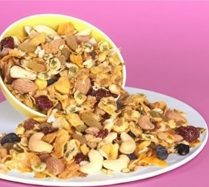 Chana Jor Garam | Healthy Chana Jor | Trail Mix | Protein Trail Mix | Power Up Trail Mix | Nut Mix | Trail Mix Recipe with dryfruits and fruits