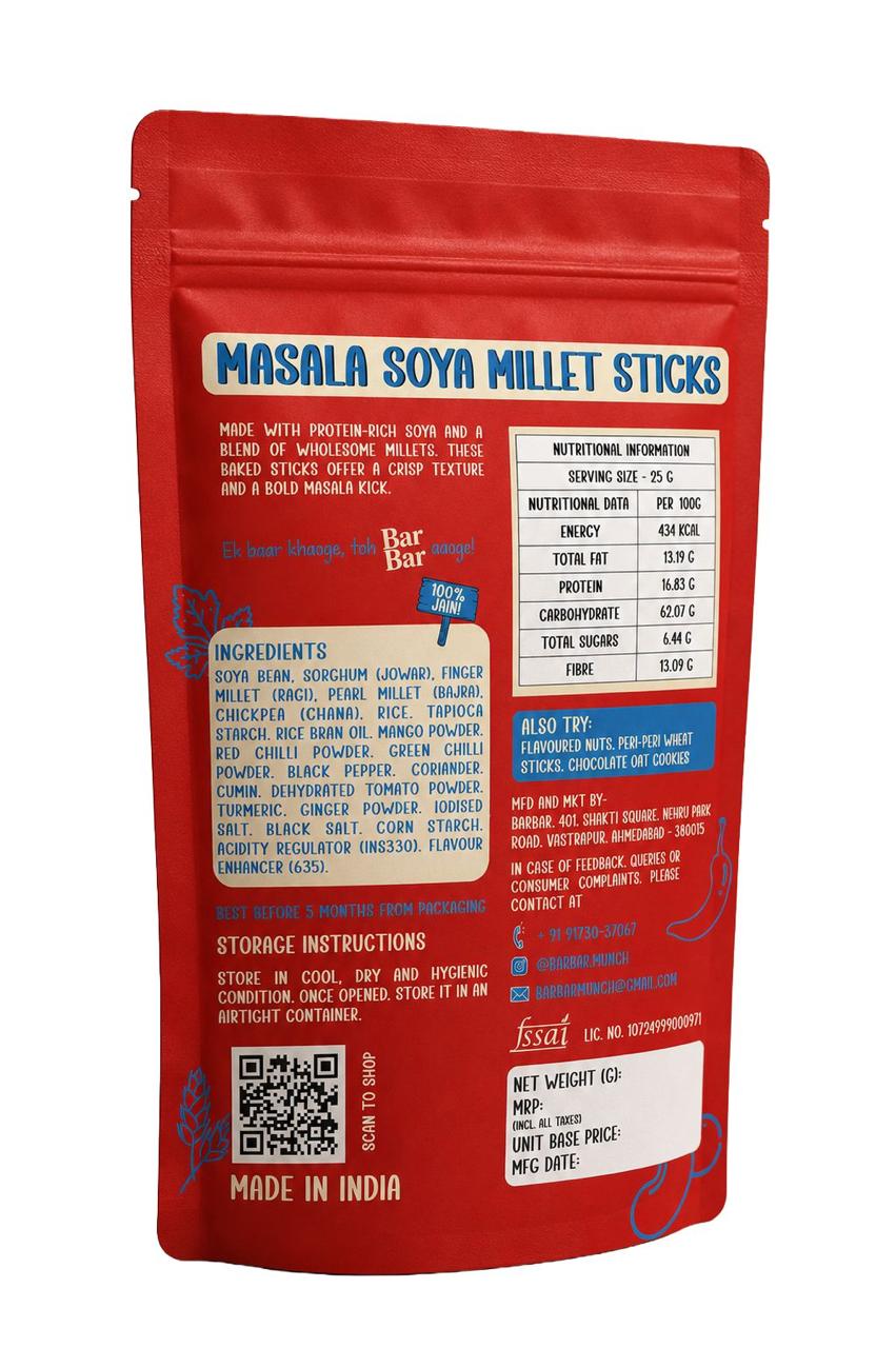 BarBar Soya Millet Sticks