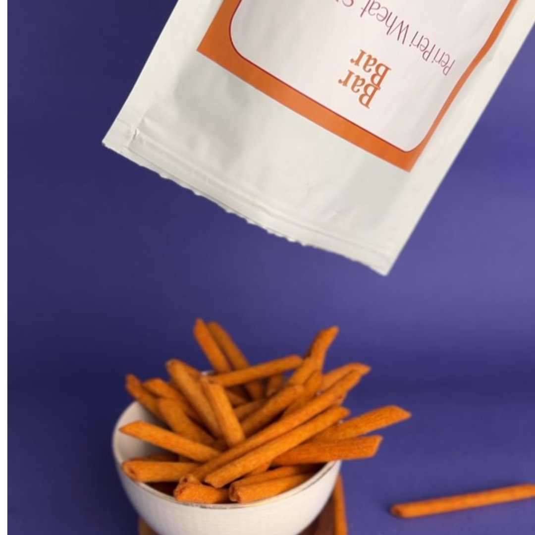 BarBar Peri Peri Wheat Sticks - 80gms