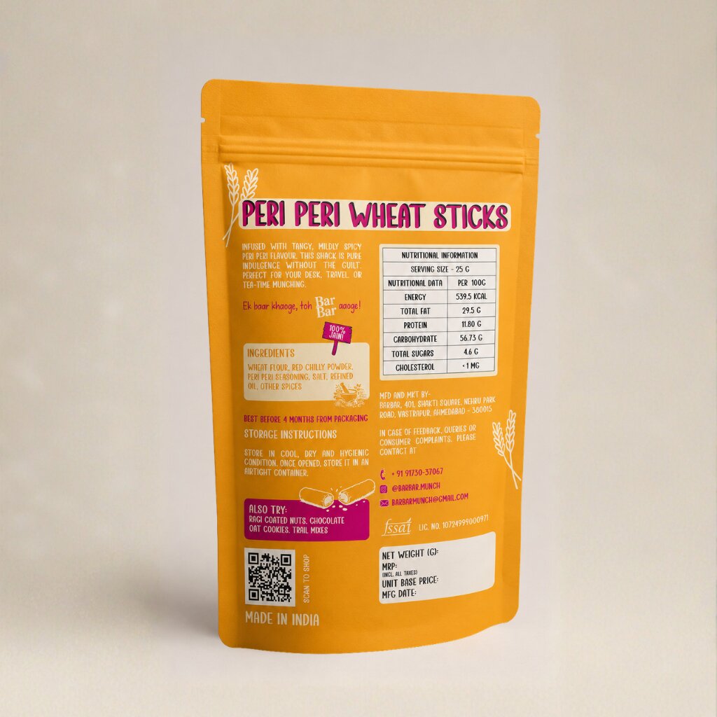 BarBar Peri Peri Wheat Sticks