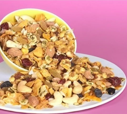 Chana Jor Garam | Healthy Chana Jor | Trail Mix | Protein Trail Mix | Power Up Trail Mix | Nut Mix | Trail Mix Recipe with dryfruits and fruits
