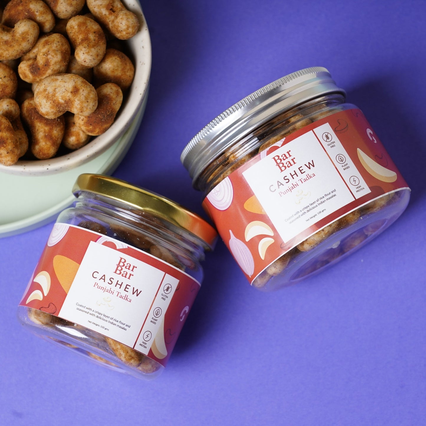 Punjabi Tadka Ragi Coated Cashews