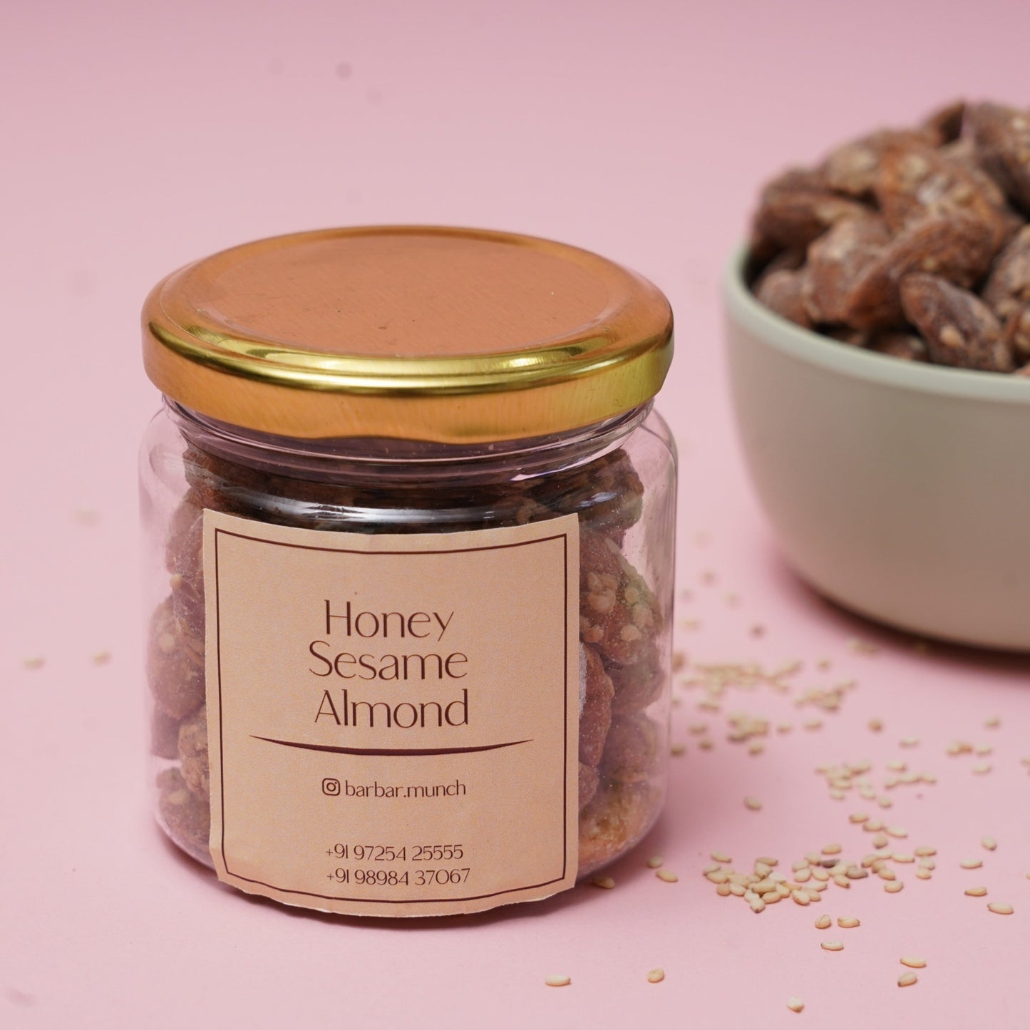 Honey & Sesame Coated Almond