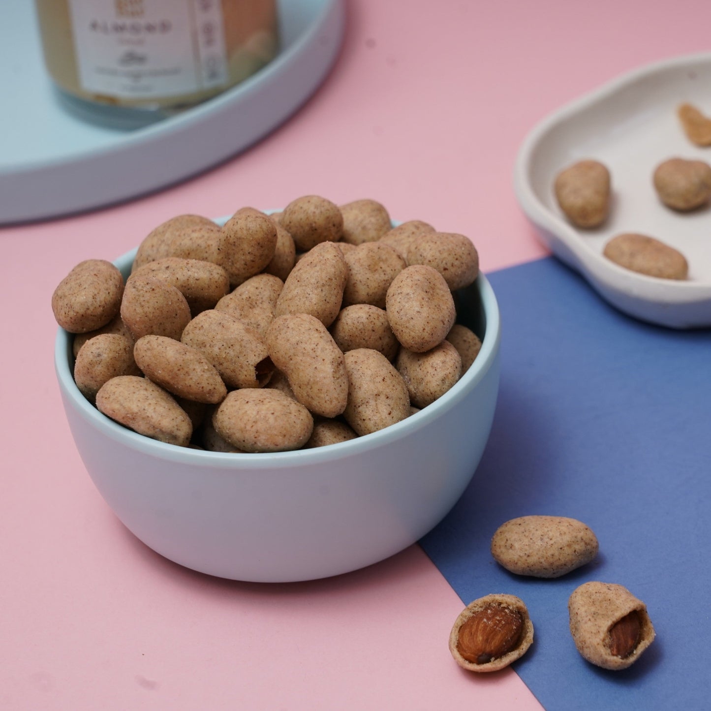 Salted Ragi Coated Almonds